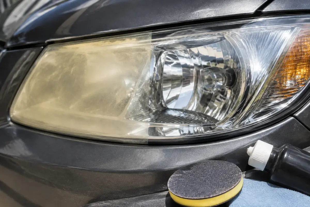 Headlight Restoration at Car-Aid Collision Center, Dalton, GA